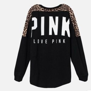 PINK Oversize Varsity Sweatshirt